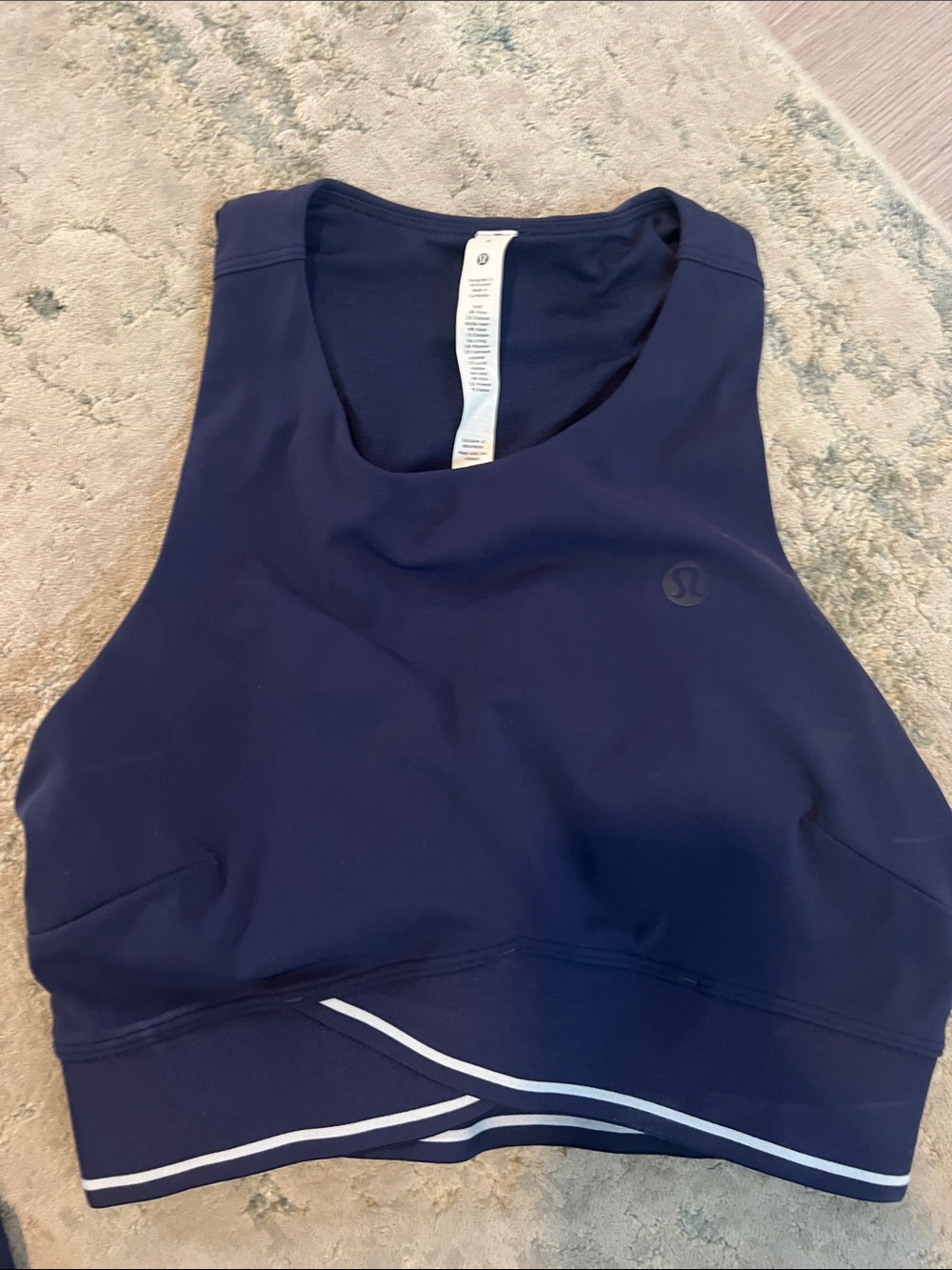 lululemon Navy Crop Top with Matching Tennis Skirt, Size 6 - Picture 8 of 12